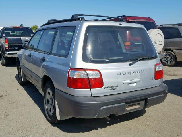 JF1SF635X2H745382 - 2002 SUBARU FORESTER L GRAY photo 3