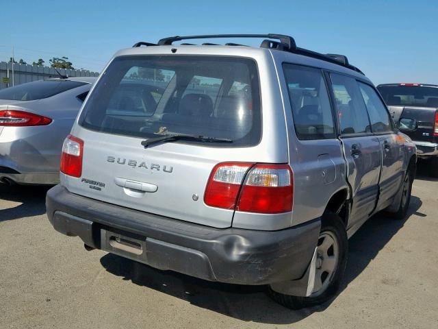 JF1SF635X2H745382 - 2002 SUBARU FORESTER L GRAY photo 4