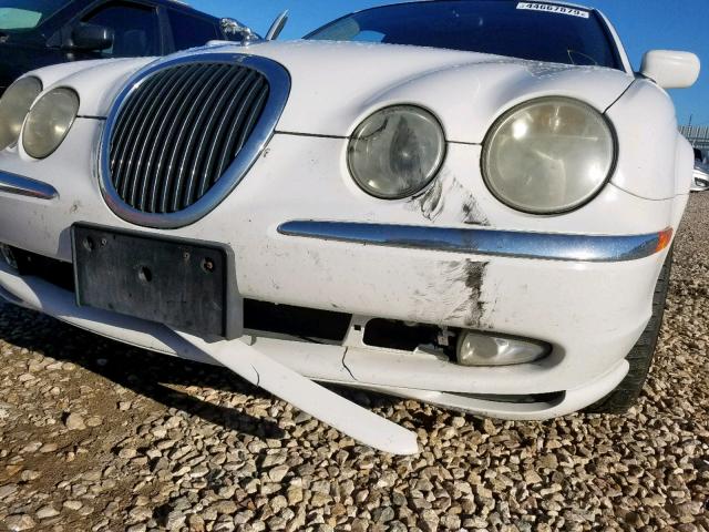 SAJDA01NX2FM28703 - 2002 JAGUAR S-TYPE WHITE photo 9