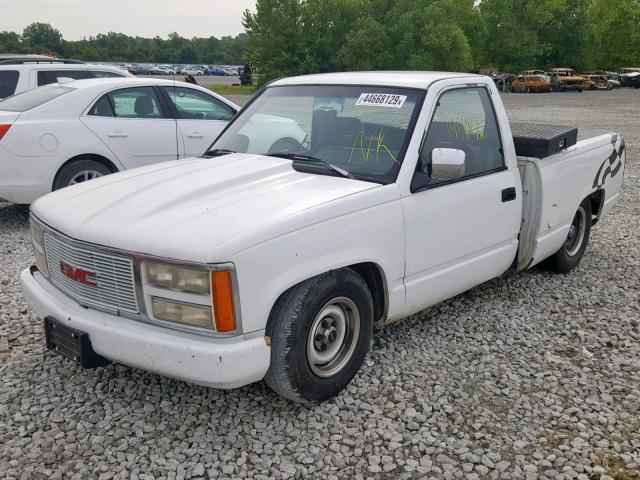 1GTDC14K1NZ538302 - 1992 GMC SIERRA C15 WHITE photo 2