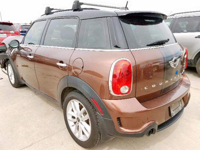 WMWZC5C5XEWP40174 - 2014 MINI COOPER S C BROWN photo 3