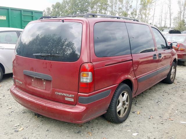 1GNDV13E94D152252 - 2004 CHEVROLET VENTURE LU MAROON photo 4