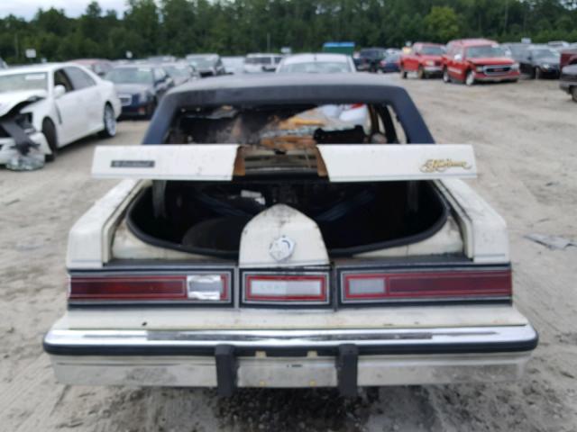 1C3BF66P0GX539397 - 1986 CHRYSLER FIFTH AVEN CREAM photo 9