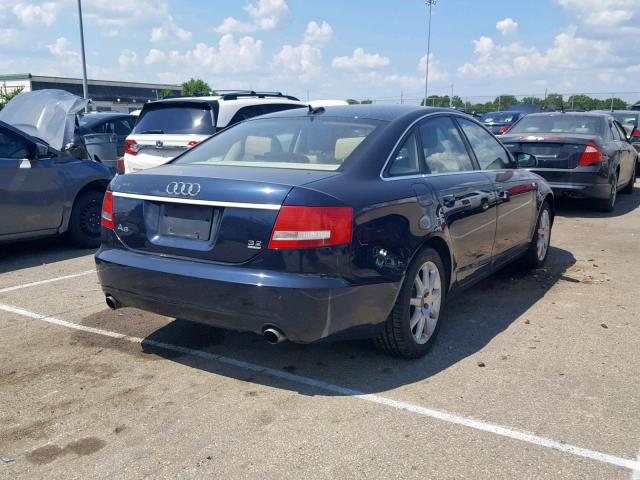 WAUDG74F75N092803 - 2005 AUDI A6 3.2 QUA BLUE photo 4