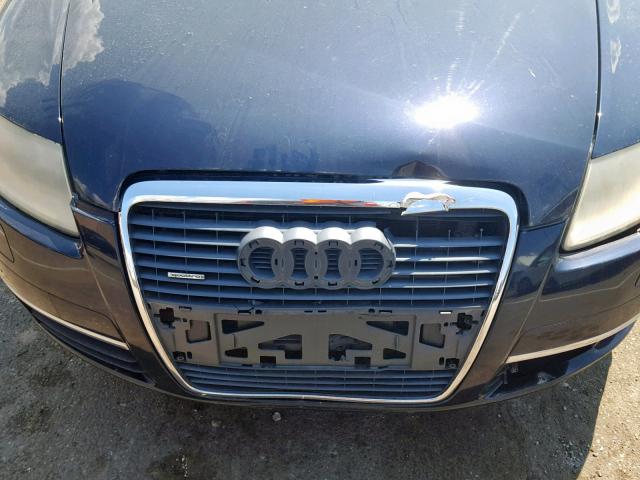 WAUDG74F75N092803 - 2005 AUDI A6 3.2 QUA BLUE photo 9