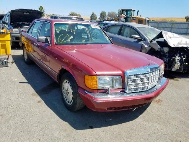 WDBCA35E2KA473085 - 1989 MERCEDES-BENZ 420 SEL BURGUNDY photo 1