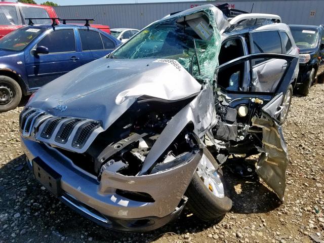 1C4PJMDS5GW204864 - 2016 JEEP CHEROKEE L SILVER photo 2