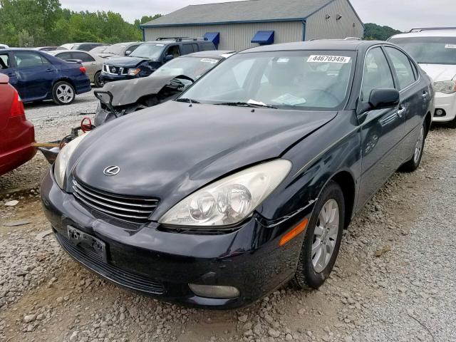 JTHBA30GX40015582 - 2004 LEXUS ES 330 BLACK photo 2