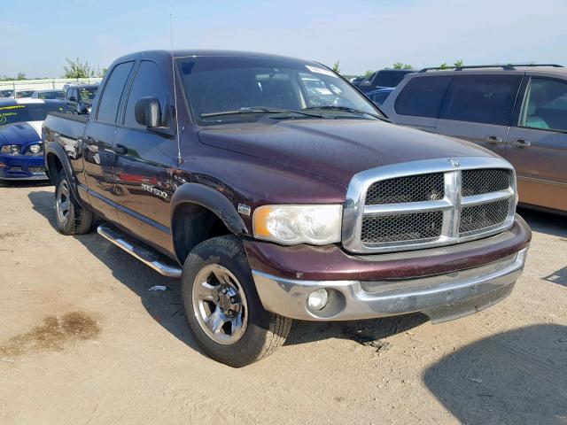 1D7HU18DX4S752969 - 2004 DODGE RAM 1500 S BURGUNDY photo 1