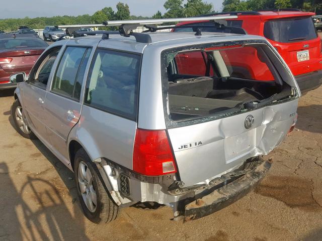 WVWSE61JX3W456870 - 2003 VOLKSWAGEN JETTA GLS SILVER photo 3