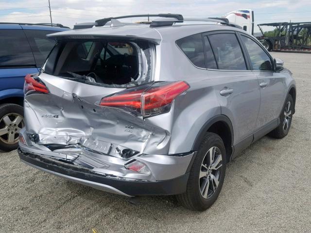 JTMRFREV5JJ221782 - 2018 TOYOTA RAV4 ADVEN SILVER photo 4