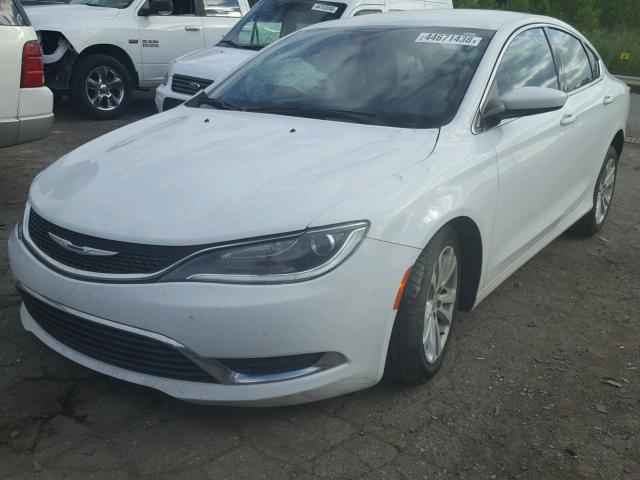 1C3CCCAB7FN605820 - 2015 CHRYSLER 200 LIMITE WHITE photo 2