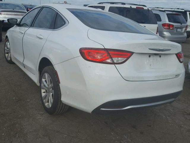 1C3CCCAB7FN605820 - 2015 CHRYSLER 200 LIMITE WHITE photo 3