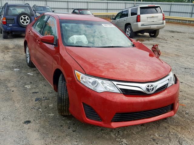 4T4BF1FK6CR233899 - 2012 TOYOTA CAMRY BASE RED photo 1