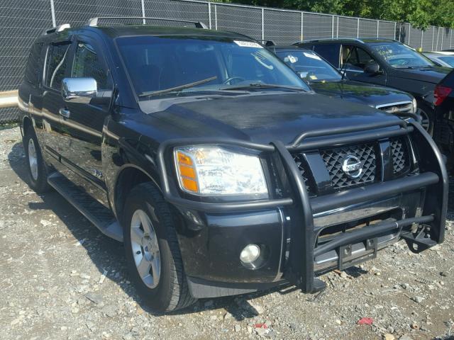 5N1AA08BX5N724596 - 2005 NISSAN ARMADA SE BLACK photo 1