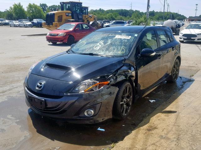 JM1BL1L40D1835620 - 2013 MAZDA SPEED 3 BLACK photo 2