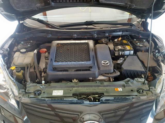 JM1BL1L40D1835620 - 2013 MAZDA SPEED 3 BLACK photo 7