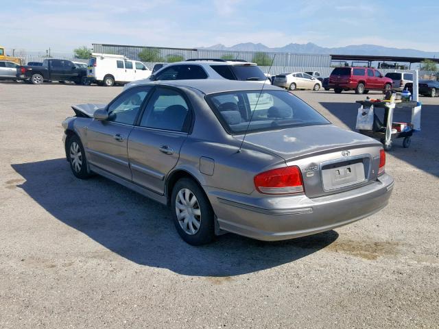 KMHWF25S13A821987 - 2003 HYUNDAI SONATA GL GRAY photo 3