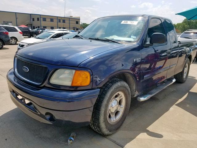 2FTRX17244CA54738 - 2004 FORD F-150 HERI BLUE photo 2