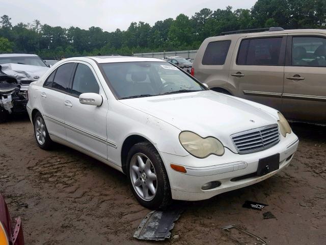 WDBRF64J92F175437 - 2002 MERCEDES-BENZ C 320 WHITE photo 1