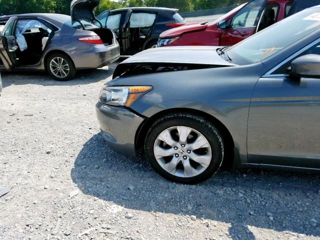 1HGCP26869A199467 - 2009 HONDA ACCORD EXL GRAY photo 9