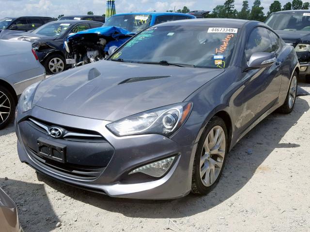 KMHHT6KJ9FU129368 - 2015 HYUNDAI GENESIS CO GRAY photo 2