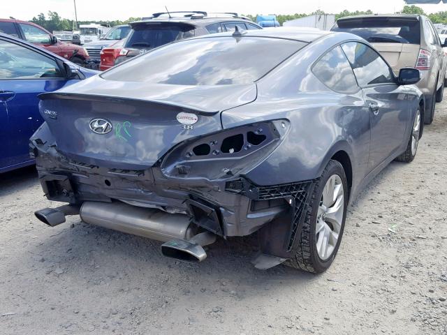 KMHHT6KJ9FU129368 - 2015 HYUNDAI GENESIS CO GRAY photo 4