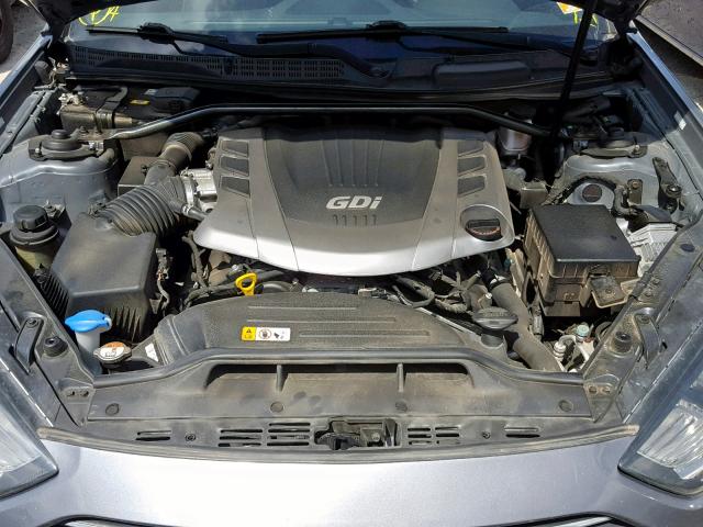 KMHHT6KJ9FU129368 - 2015 HYUNDAI GENESIS CO GRAY photo 7