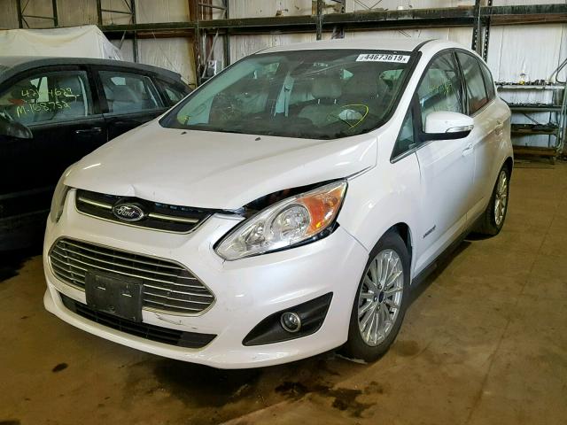 1FADP5BU9DL546378 - 2013 FORD C-MAX SEL WHITE photo 2