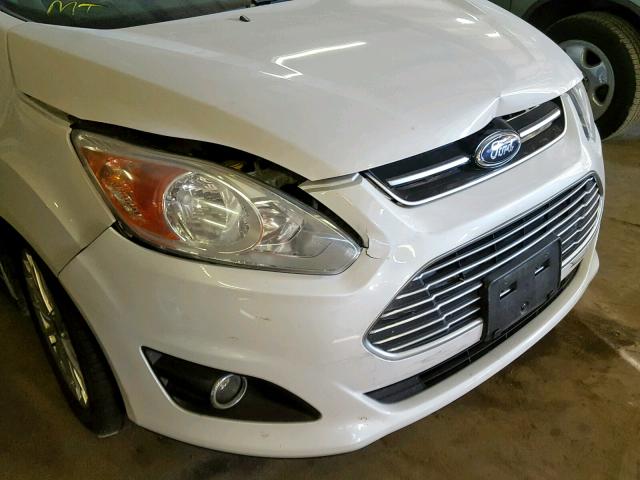 1FADP5BU9DL546378 - 2013 FORD C-MAX SEL WHITE photo 9