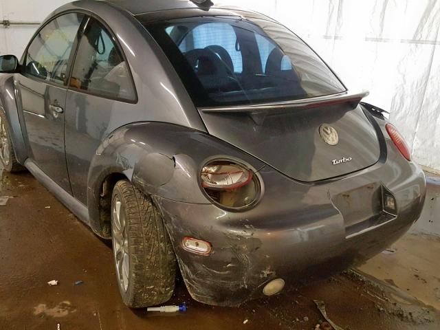 3VWDD21C02M441067 - 2002 VOLKSWAGEN NEW BEETLE ნაცრისფერი ფოტო 9