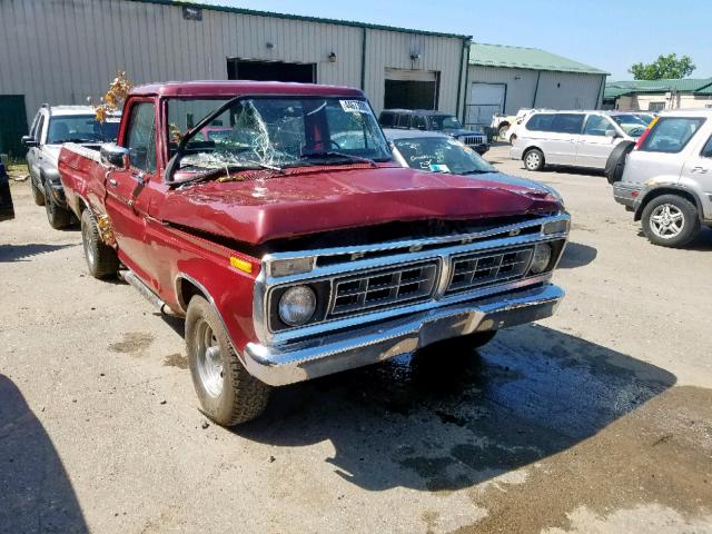 F10GUT41128 - 1974 FORD F-100 MAROON photo 1