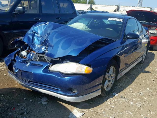 2G1WX12K139327648 - 2003 CHEVROLET MONTE CARL BLUE photo 2