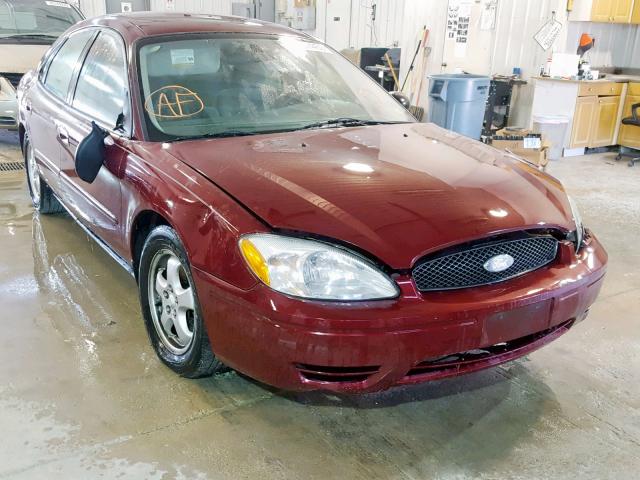 1FAFP53U85A194334 - 2005 FORD TAURUS SE BURGUNDY photo 1