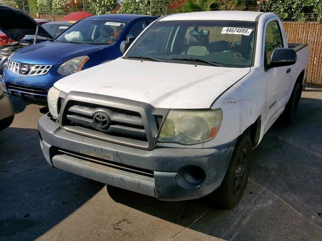 5TENX22N16Z270515 - 2006 TOYOTA TACOMA WHITE photo 2