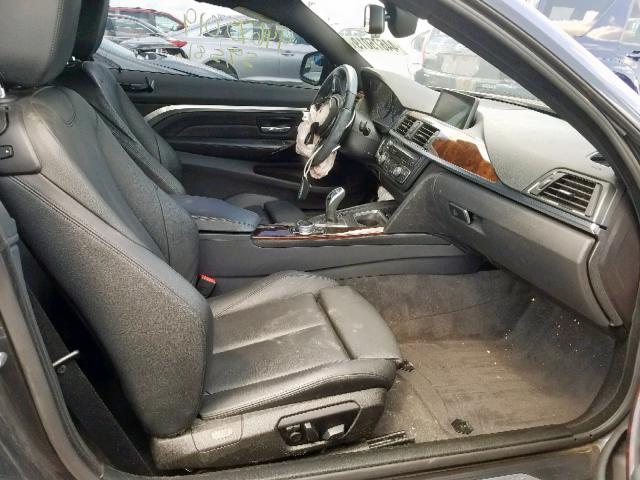 WBA3N5C53EF717383 - 2014 BMW 428 XI GRAY photo 5