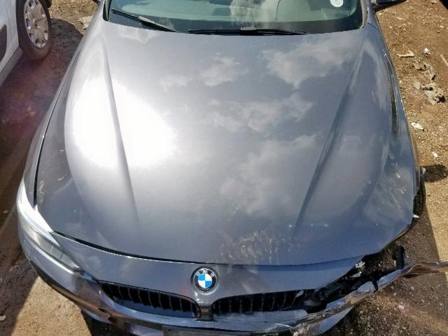 WBA3N5C53EF717383 - 2014 BMW 428 XI GRAY photo 7