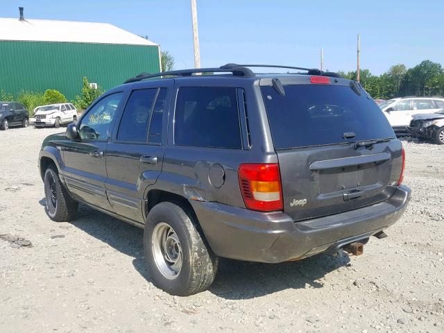 1J4GX58N94C205497 - 2004 JEEP GRAND CHER GRAY photo 3