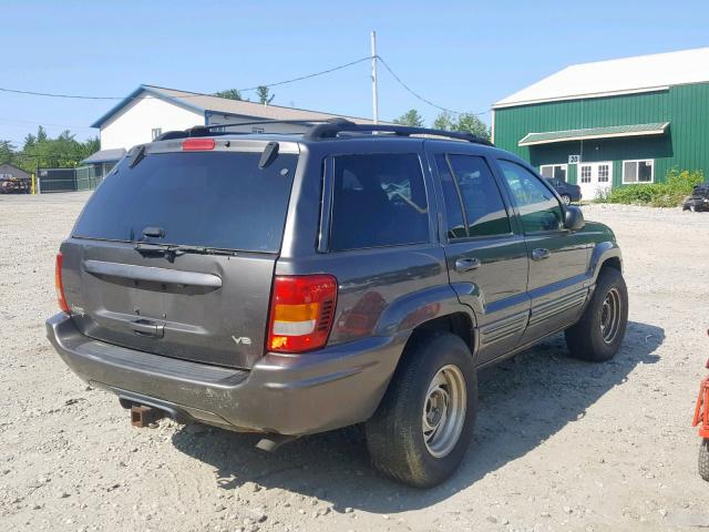 1J4GX58N94C205497 - 2004 JEEP GRAND CHER GRAY photo 4