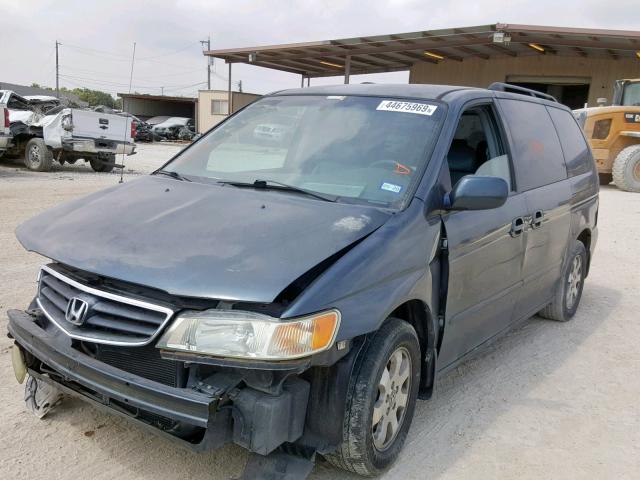 5FNRL18933B096039 - 2003 HONDA ODYSSEY EX GREEN photo 2