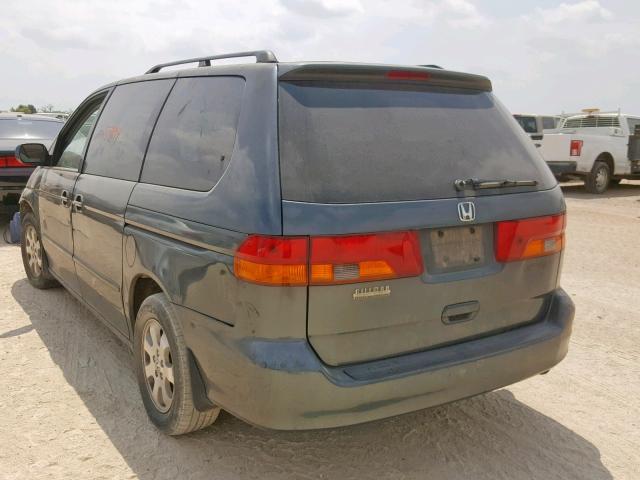 5FNRL18933B096039 - 2003 HONDA ODYSSEY EX GREEN photo 3