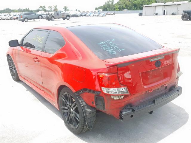 JTKJF5C74D3051815 - 2013 TOYOTA SCION TC წითელი ფოტო 3