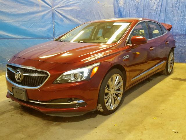 1G4ZP5SS2HU172643 - 2017 BUICK LACROSSE E RED photo 2