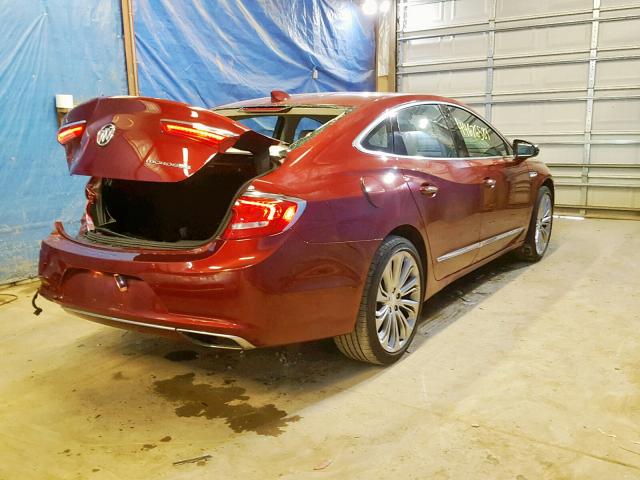 1G4ZP5SS2HU172643 - 2017 BUICK LACROSSE E RED photo 4