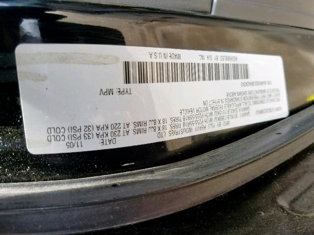 4S4WX83C864424243 - 2006 SUBARU B9 TRIBECA BLACK photo 10