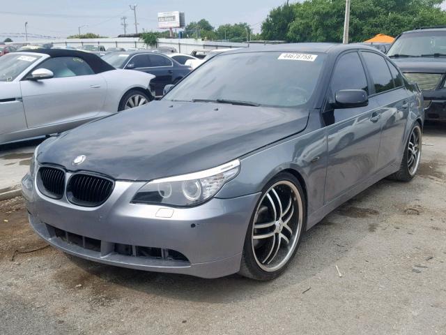 WBANB53556CP00699 - 2006 BMW 550 I GRAY photo 2