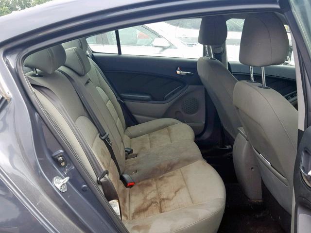 KNAFX4A84E5083652 - 2014 KIA FORTE EX BLUE photo 6