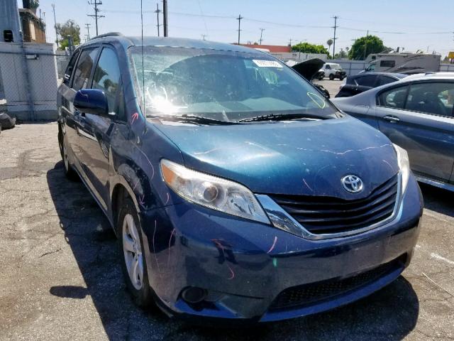 5TDKK3DC8BS140189 - 2011 TOYOTA SIENNA LE BLUE photo 1