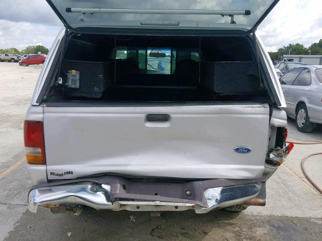 1FTCR10A0VUB86317 - 1997 FORD RANGER SILVER photo 9