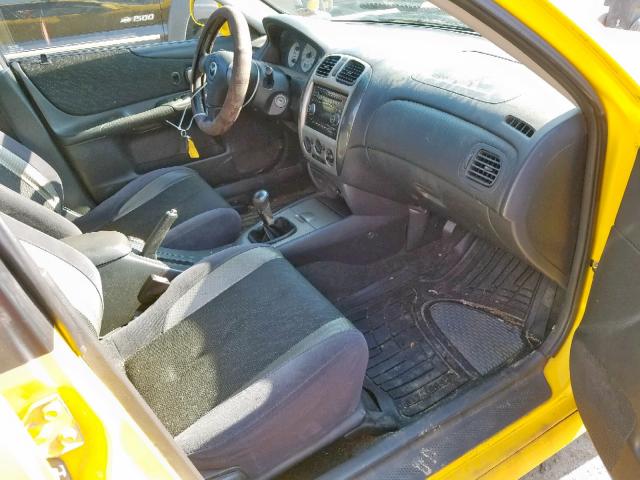 JM1BJ227410466740 - 2001 MAZDA PROTEGE MP YELLOW photo 5